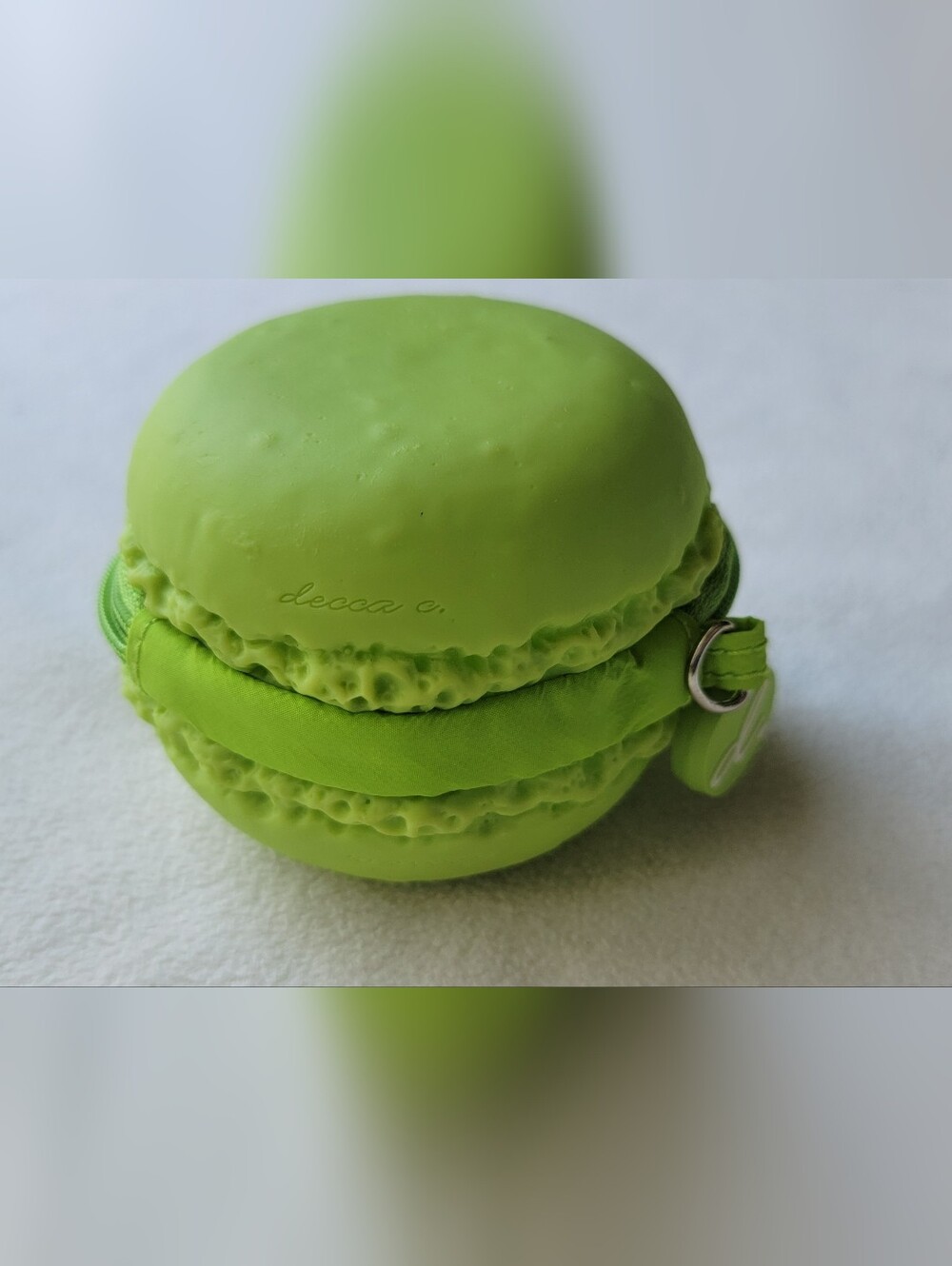 Lime Green Macaroon Coin Purse - Picture 3 of 5